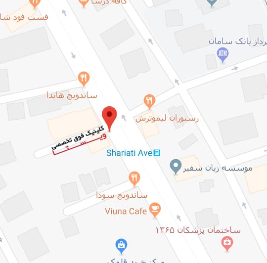 موقعیت کلینیک دامپزشکی ویستا روی نقشه